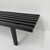 Mid-century slatted wooden bench Martin Visser style , 1970’s