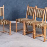 Vintage Oak Chairs, Denmark, 1960s, Set of 4