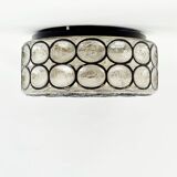 Large Mid-Century Modern Glass Ceiling Light from Limburg, Germany, 1970s