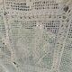 Plaid, dessus de lit couverture au crochet, blanc casse fait main, en coton vintage