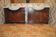Vintage Poplar Wood Vanity Cabinet with Wash Basin, 1960s, Set of 2