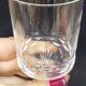 8 antique baccarat crystal wine glasses cut engraved 10742