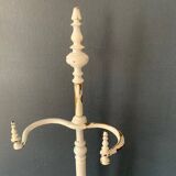 Porte parapluie en laiton et fonte, Gandry Fils, peint en blanc