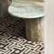 Table basse Boomerang en marbre italien de forme libre et organique