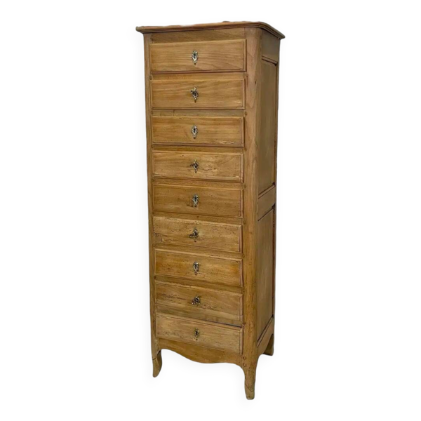 Semainier de style Louis XV blanchi