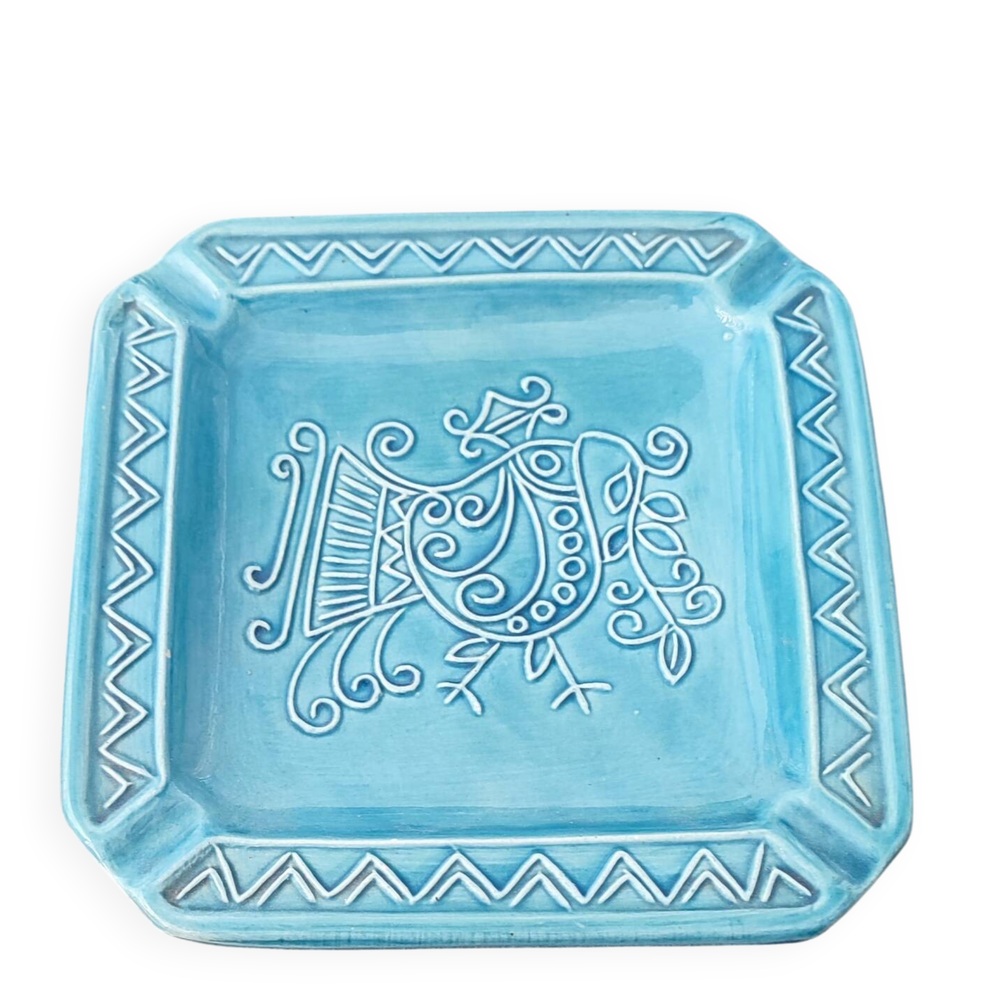 Ceramic pocket emptier signed FARCI G. Vallauris 60s