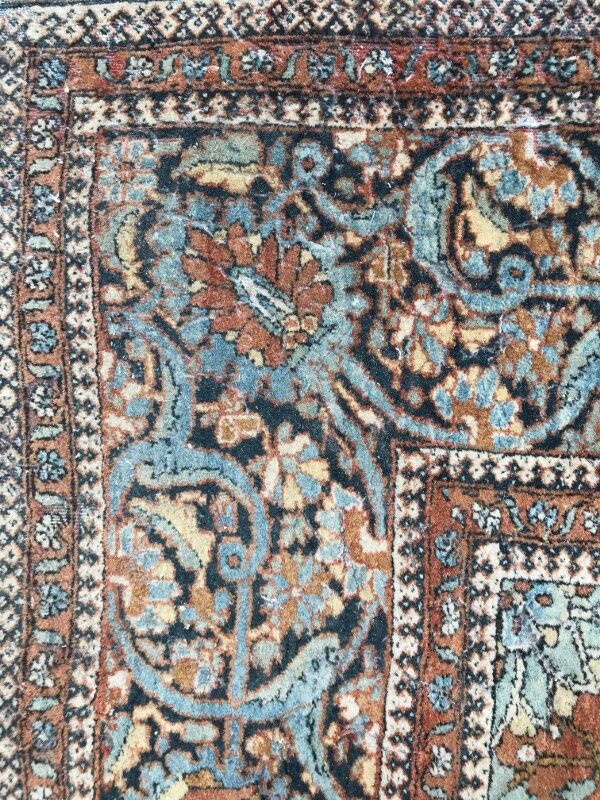 Former carpet Persian Kashan end done hand 134 X 208 CM