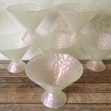 Ice cups/fruit iridescent glass