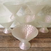 Coupes à glace fruits verre irisé