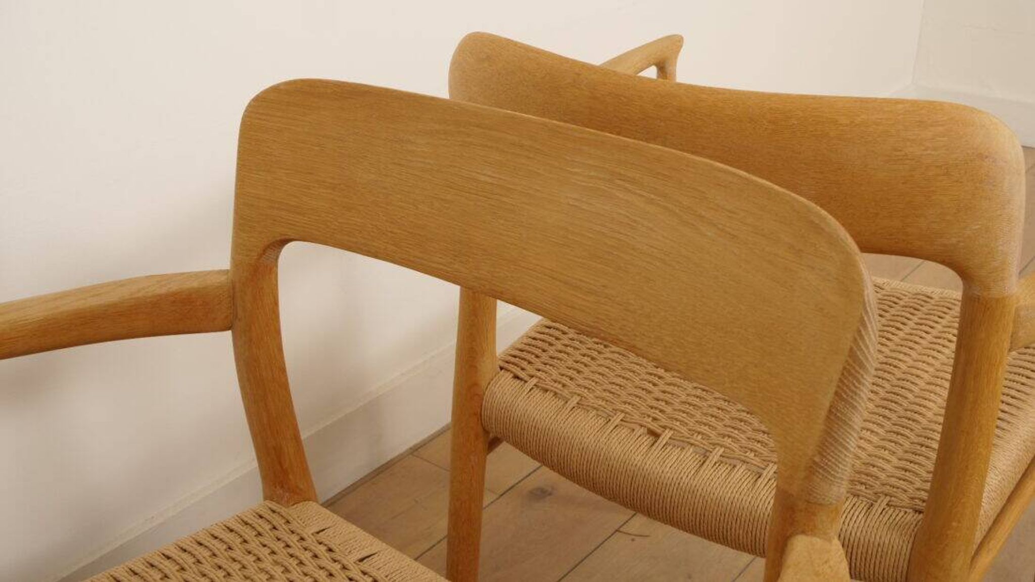 2 chaises de salle à manger Niels Otto Moller | Modèle 56 | Chêne | Rénovées