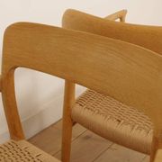2 chaises de salle à manger Niels Otto Moller | Modèle 56 | Chêne | Rénovées