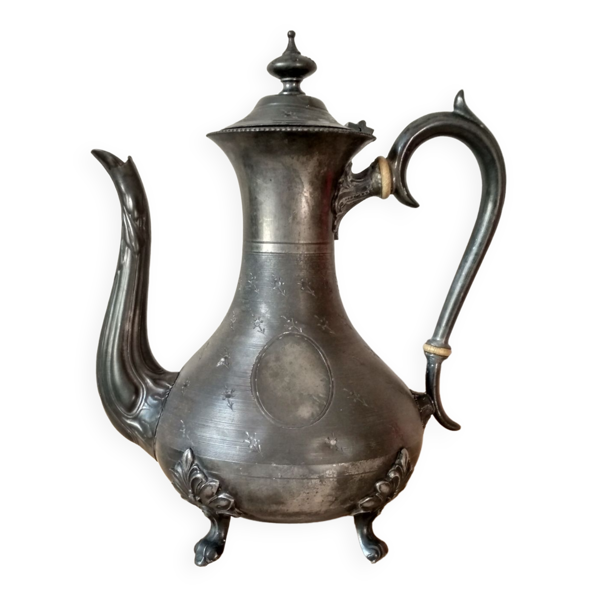 Pewter teapot