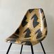 Chair in fibreglass and metal by René-Jean Caillette, stork, 1950 design.