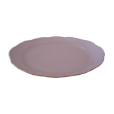 Plat long en porcelaine blanche fine création A. Deshoulières