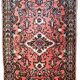 Tapis vintage fait main Lilihan en laine rose (59cm x 93cm) – Années 1970