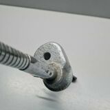 Lamp with vice attachment workshop desk flexible chrome metal