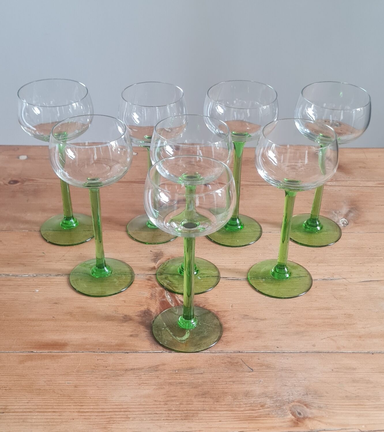Set of 8 Alsace wine glasses
