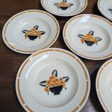 Badonviller "jade" soup plates