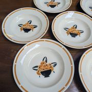 Badonviller "jade" soup plates