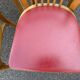 6 chaises baumann bistrot simili rouge