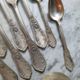 Old art nouveau covered housewife in silver metal X12