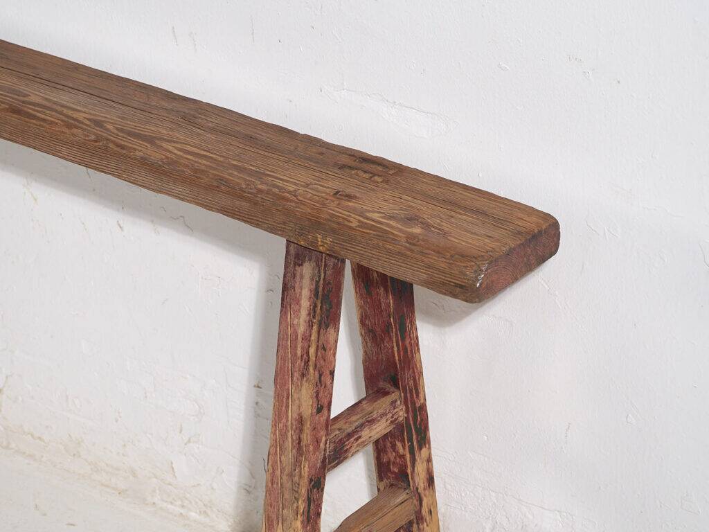 Antique solid wood bench (c.1870) #27