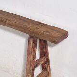 Antique solid wood bench (c.1870) #27