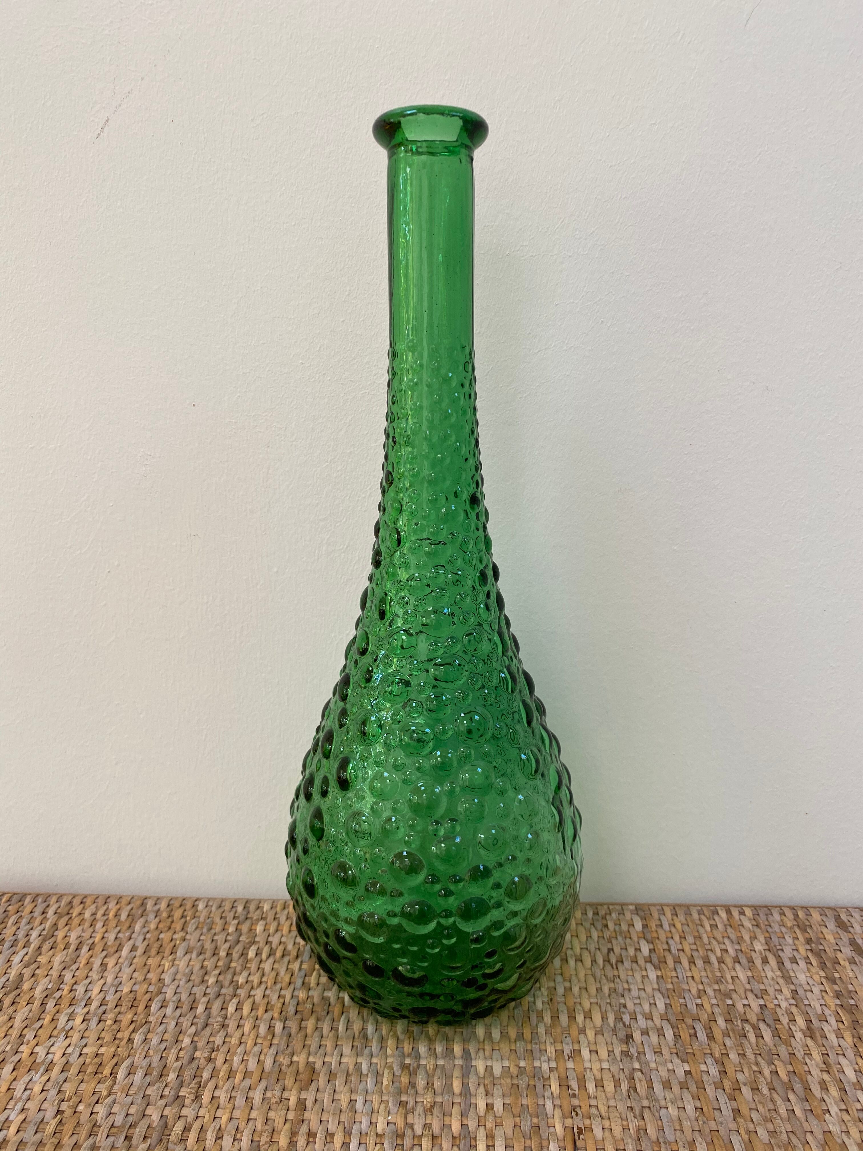 Empoli carafe with bubbled glass