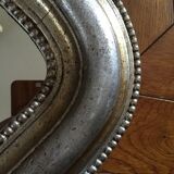 Louis Philippe mirror wooden gold/silver 84 x 53 cm