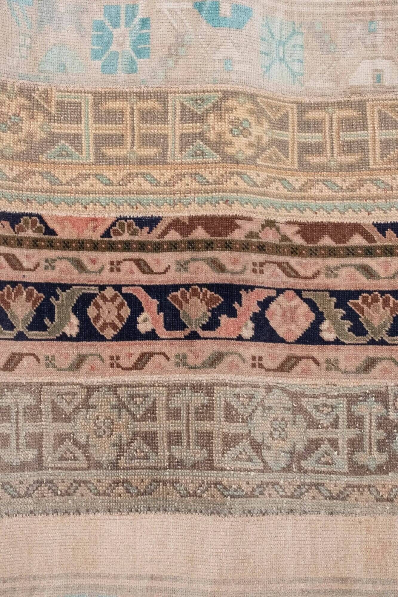 Vintage Turkish hallway rug 80x1 cm