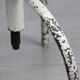 Tabouret pivotant blanc industriel vintage