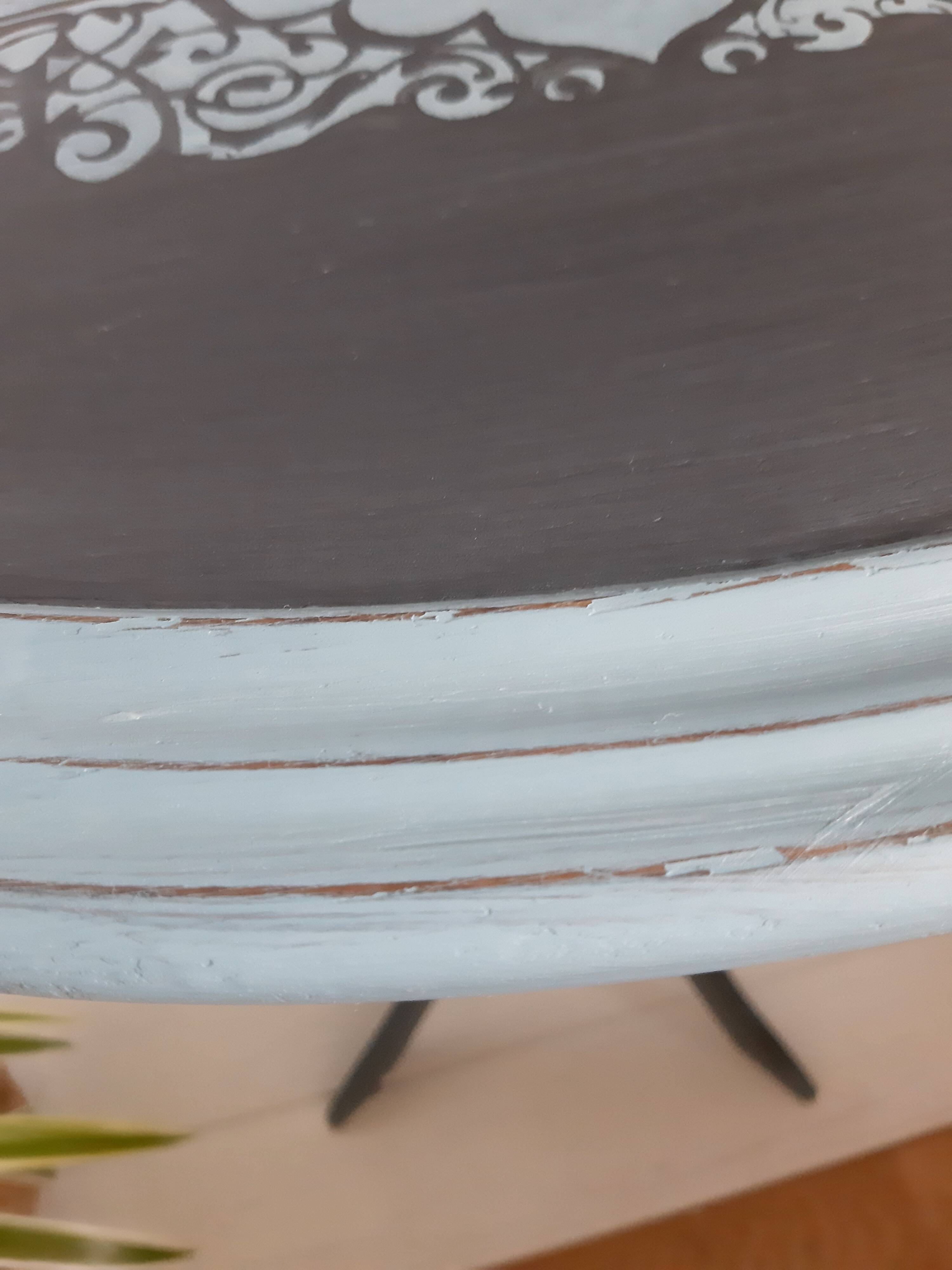 Small old violin table