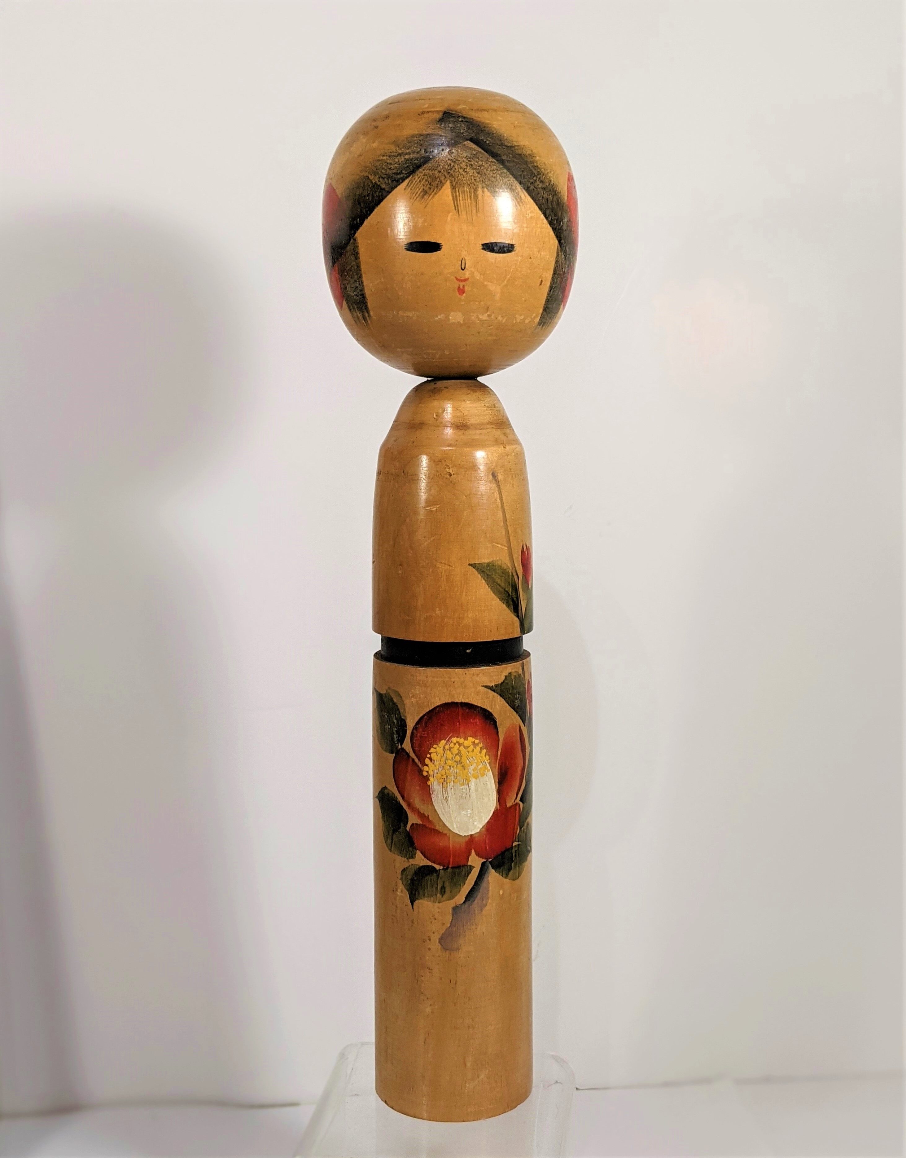 Kokeshi doll by Mrs. Sato Kozon vintage Japan 1960-70