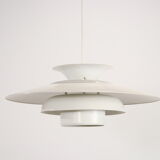 Suspension lamp Danish white design 1970
