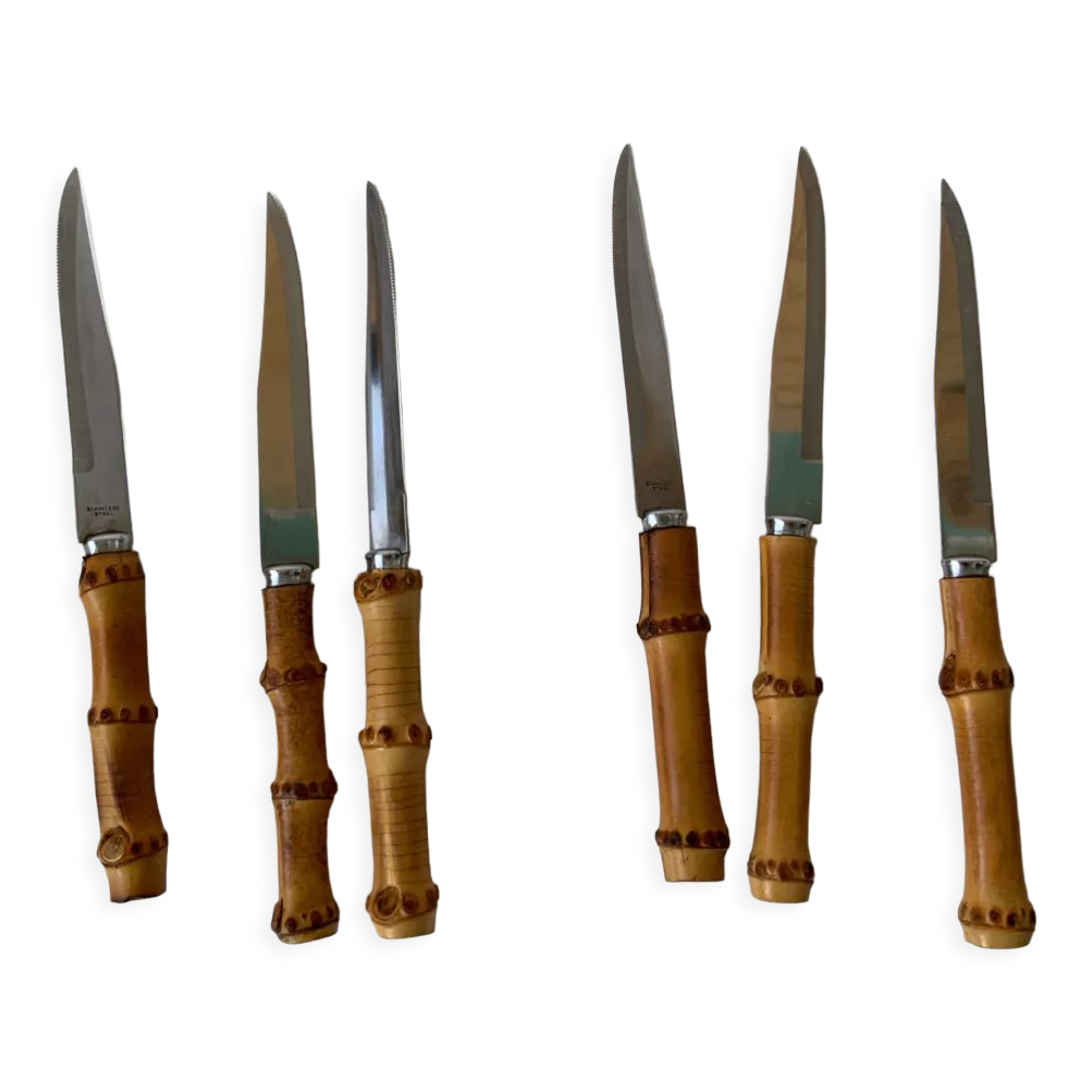 Selency bamboo knives x Monoprix Croisé Laroche