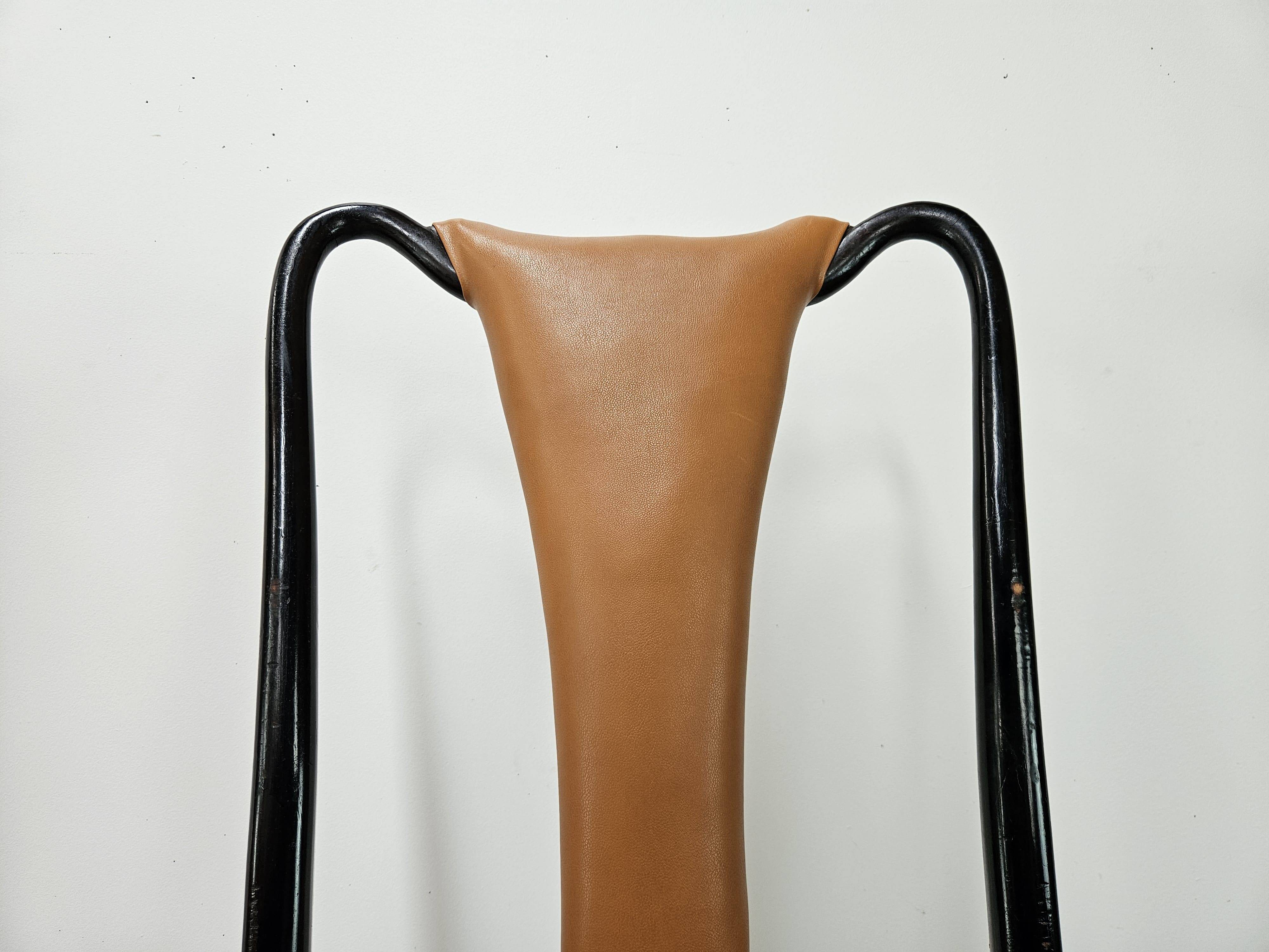 Set of 6 dining chairs by Vittorio Dassi from the 1950s