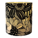Lampshade covered with modern Japanese fabric featuring a floral pattern.