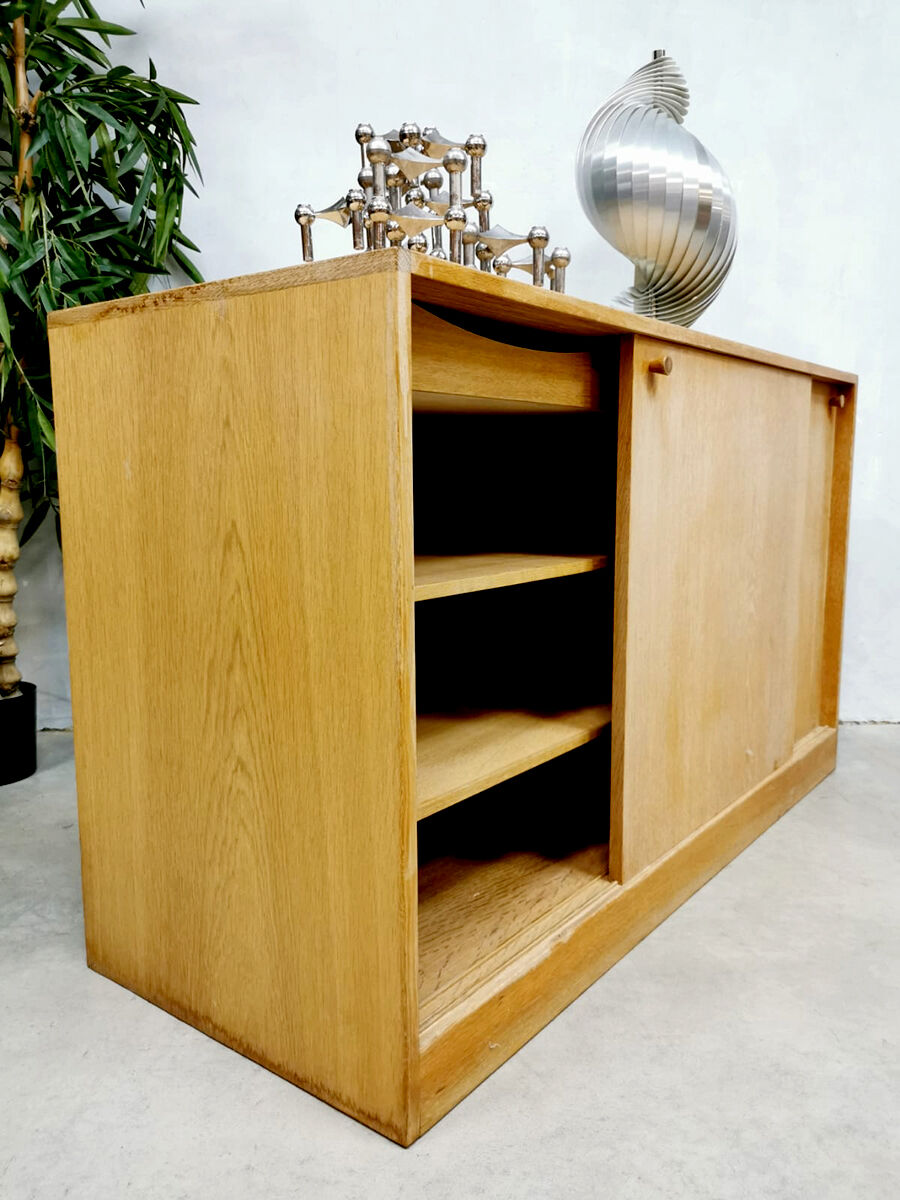 Danish design light oak cabinet by Kurt Ostervig for KP Mobler