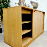 Danish design light oak cabinet by Kurt Ostervig for KP Mobler