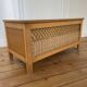 Rattan chest bench 1960s