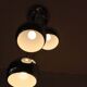 3 chrome balls pendant lamp 80s