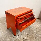Tool box - workshop maid - vintage orange