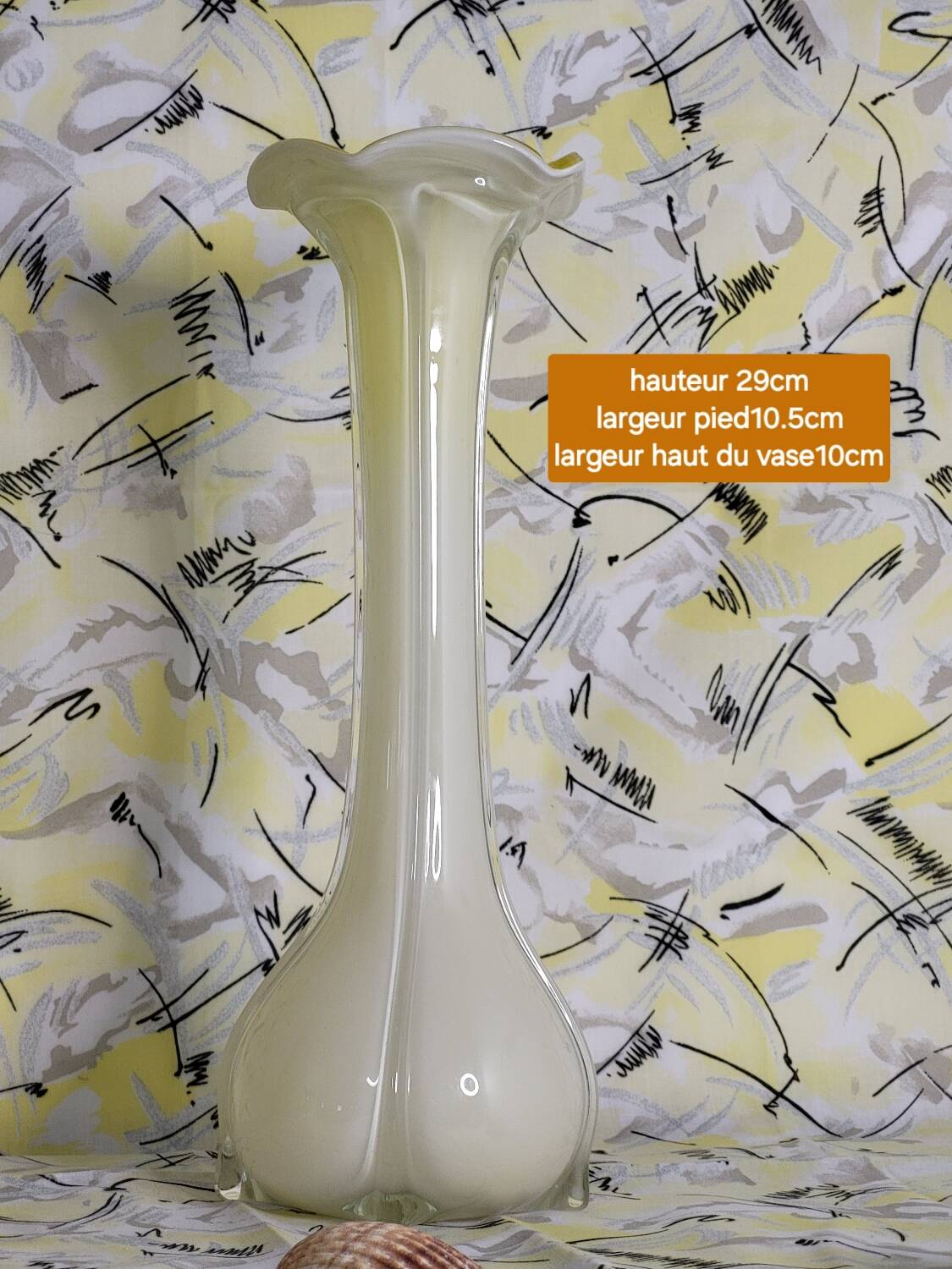 Vase vintage jaune