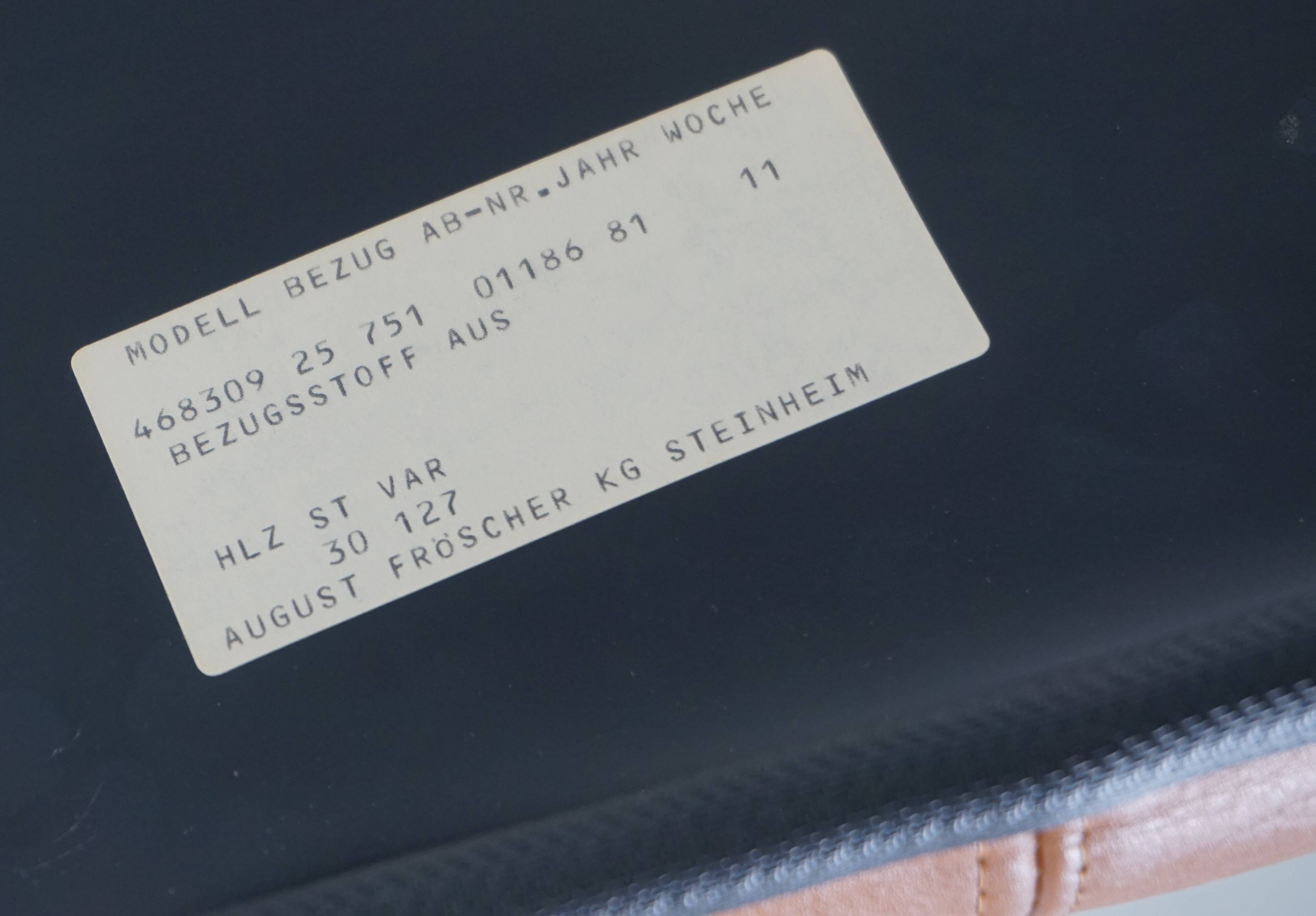 Set of two Fröscher office chairs by Burkhard Vogtherr, 1970