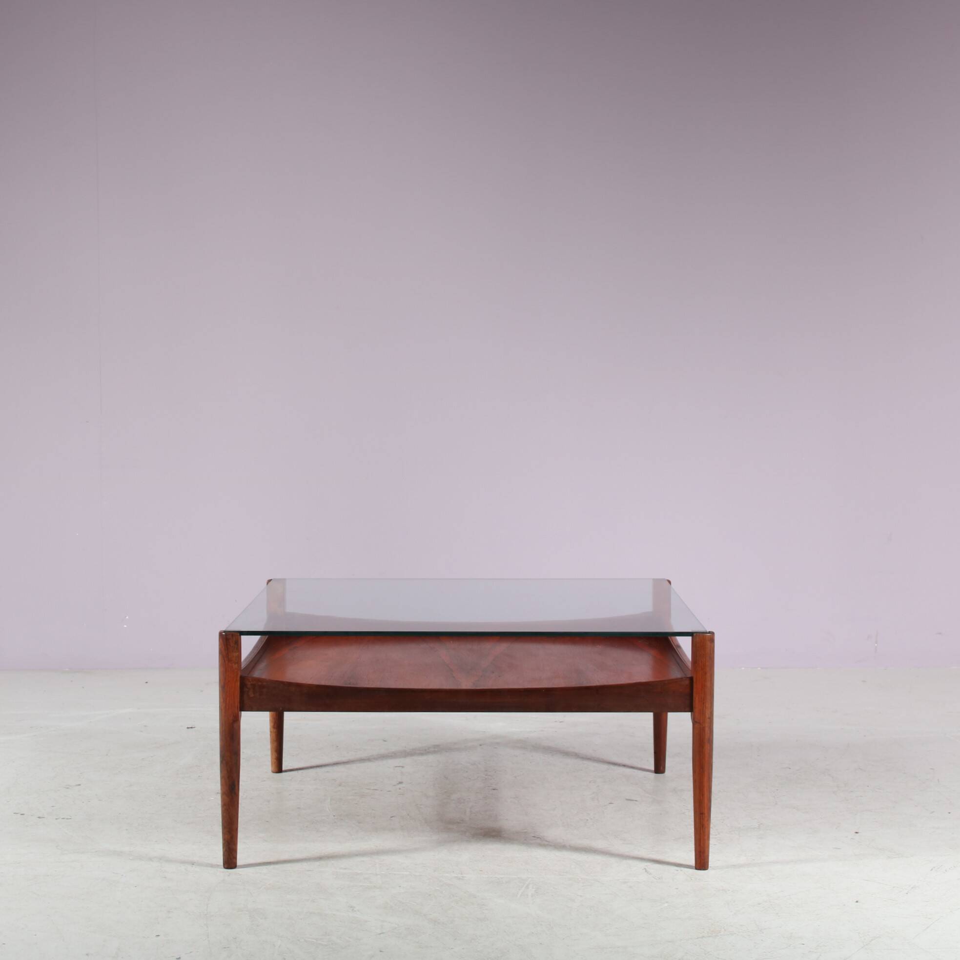 Elegant 1950s wooden coffee table from Denmark