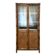 Armoire vitrée en bambou et cannage