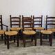 Chairs, armchairs, stools in the style of Charles Dudouyt