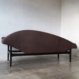 Scandinavian modern leather sofa