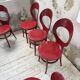 Set 6 chaises bistrot Baumann modèle Mouette