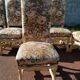 Lot de 6 chaises style Louis XIV en os de mouton